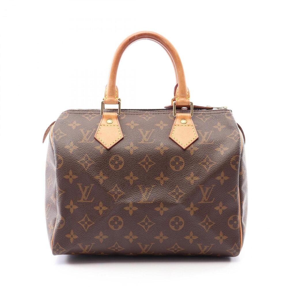 Louis Vuitton Speedy 25 Handbag, Coated Canvas and Leather, Monogram Pattern,...